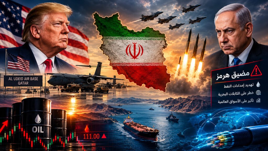 التصعيد العسكري بين الولايات المتحدة وإيران ومخاطر الحرب على مضيق هرمز وأسواق النفطالتصعيد العسكري بين الولايات المتحدة وإيران ومخاطر الحرب على مضيق هرمز وأسواق النفط