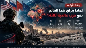 تصاعد النزاعات المسلحة عالميًا وتزايد مخاطر الحرب العالمية الثالثة في ظل التنافس بين القوى الكبرى.